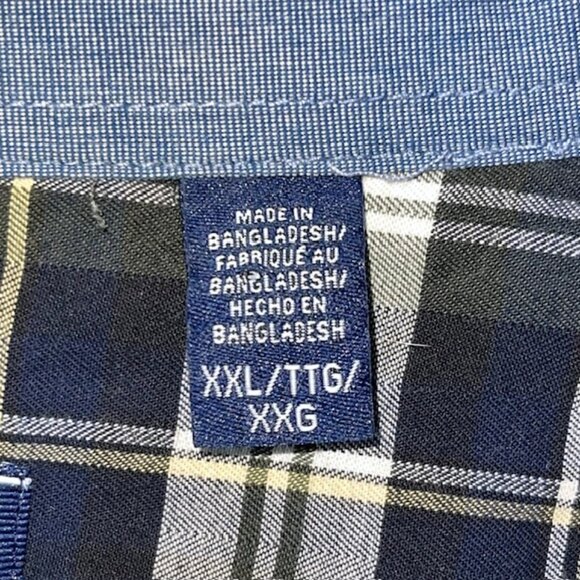 Izod Heritage Tartan Shirt Men's XXL 2XL Cotton Button Preppy Plaid Long Sleeve - Picture 4 of 10